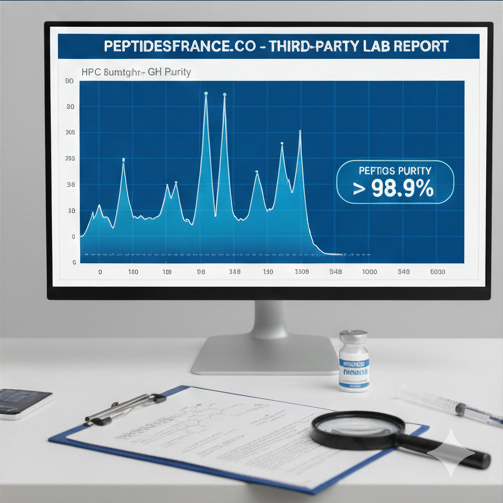 Graphique de pureté peptide 2026