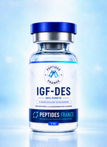 IGF-DES 2mg – flacon de peptide lyophilisé Peptides France
