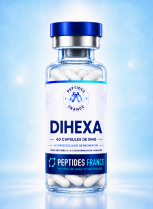 Dihexa capsules 5mg – flacon de 60 unités, peptide de recherche Peptides France