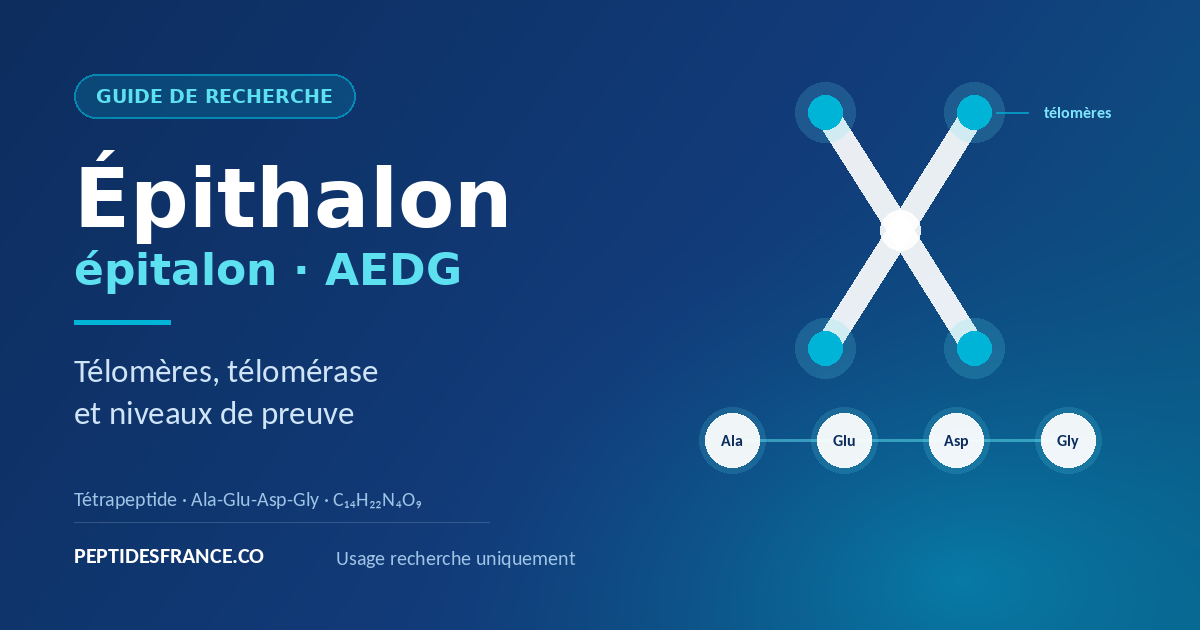 Epithalon (epitalon) tetrapeptide AEDG et telomeres — guide de recherche Peptides France