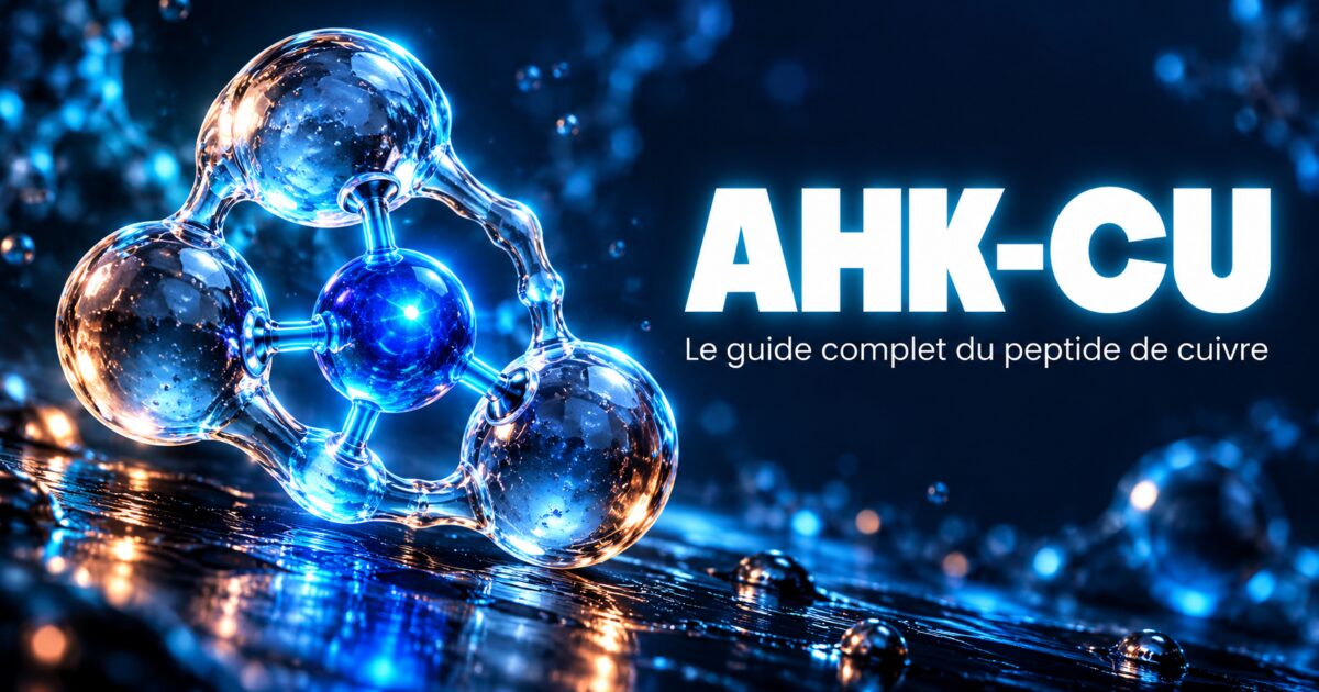 AHK-Cu : un tripeptide lumineux qui enserre un ion de cuivre bleu