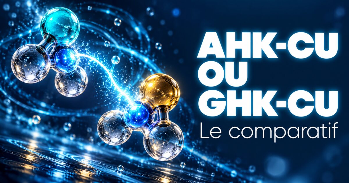 AHK-Cu ou GHK-Cu : deux tripeptides de cuivre face à face