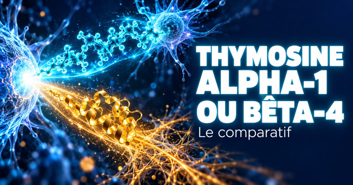 Thymosine alpha-1 ou bêta-4 : deux molécules lumineuses qui s'éloignent d'une même source
